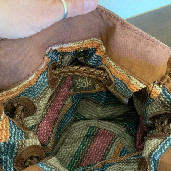 LIKE NEW! The Sak Patchwork Brown Leather Hobo Bag - Picture 11 of 13